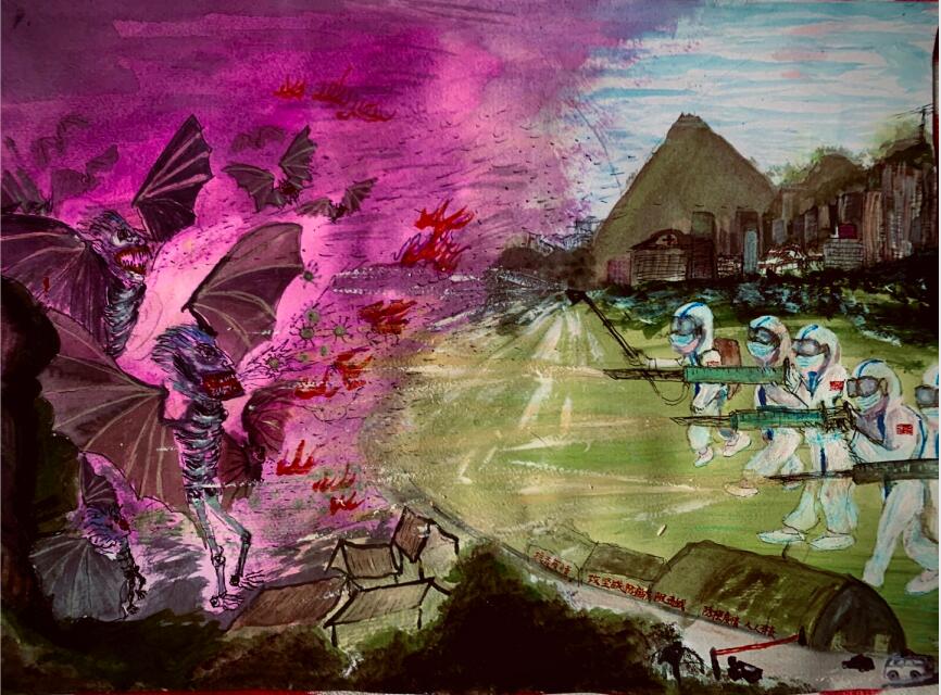 “疫情當(dāng)前，孩子們有‘畫’說”作品展播（四十三）