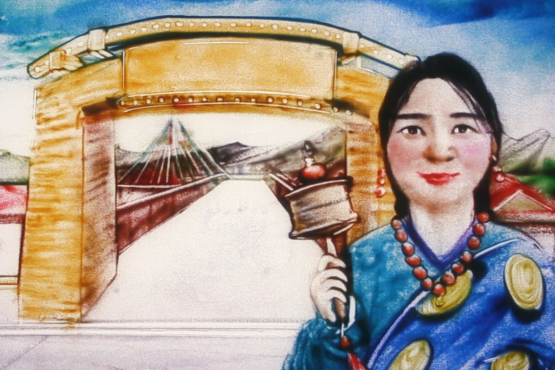 沙畫|奮力追夢！2020決戰(zhàn)脫貧攻堅“甘肅卷”