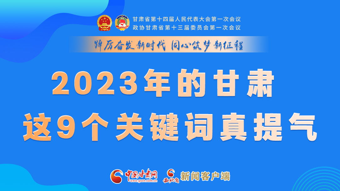 海報|2023年的甘肅 這9個關鍵詞真提氣！