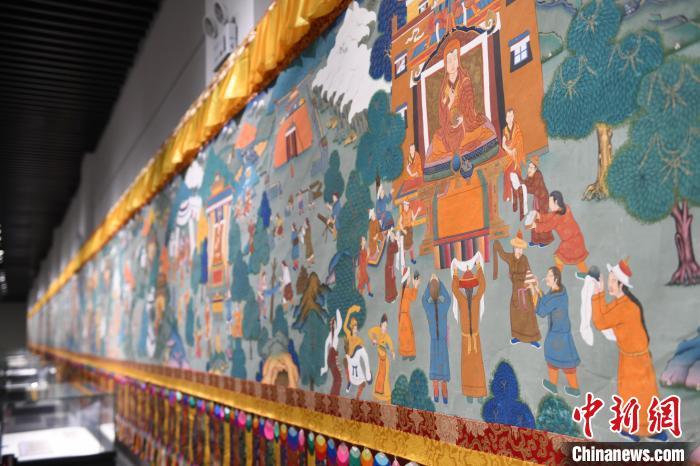 8月20日，“塔影河聲吉祥千年——涼州會(huì)盟暨蘭州與武威文物聯(lián)展”在蘭州市博物館開展。戴文昌 攝