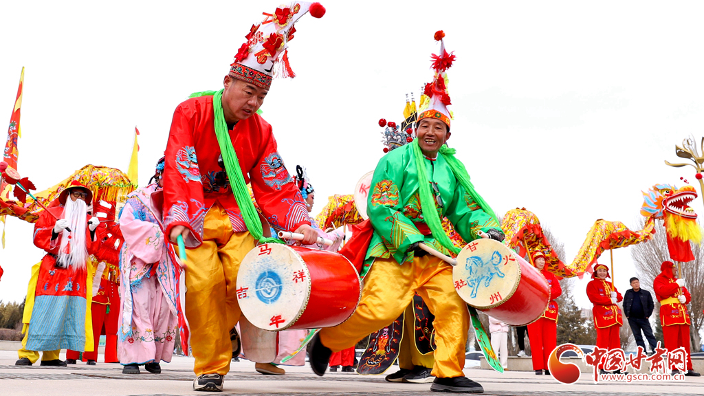 2026新春走基層·隴拍客丨張掖：排練社火迎新春