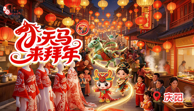 【網(wǎng)絡(luò)中國節(jié)·春節(jié)】小天馬來拜年|慶陽尋“寶”