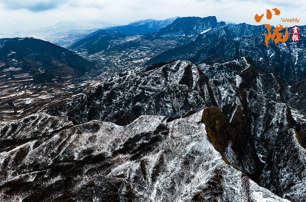 鐵籠山丹霞 一場春雪，億萬年的守望