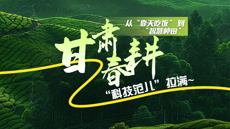 長(zhǎng)圖|從“靠天吃飯”到“智慧種田”，甘肅春耕“科技范兒”拉滿